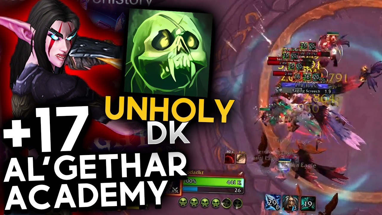 Algeth'ar Academy +17 | San'layn Unholy DK test run | Midnight Season 1 M+