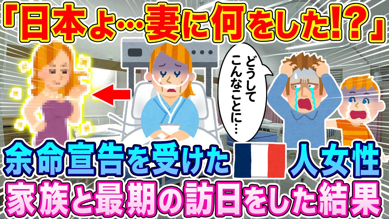 「日本よ…妻に何をした！？」余命宣告を受けたフランス人女性、家族と最期の日本旅行をした結果…【海外の反応】【ゆっくり解説】