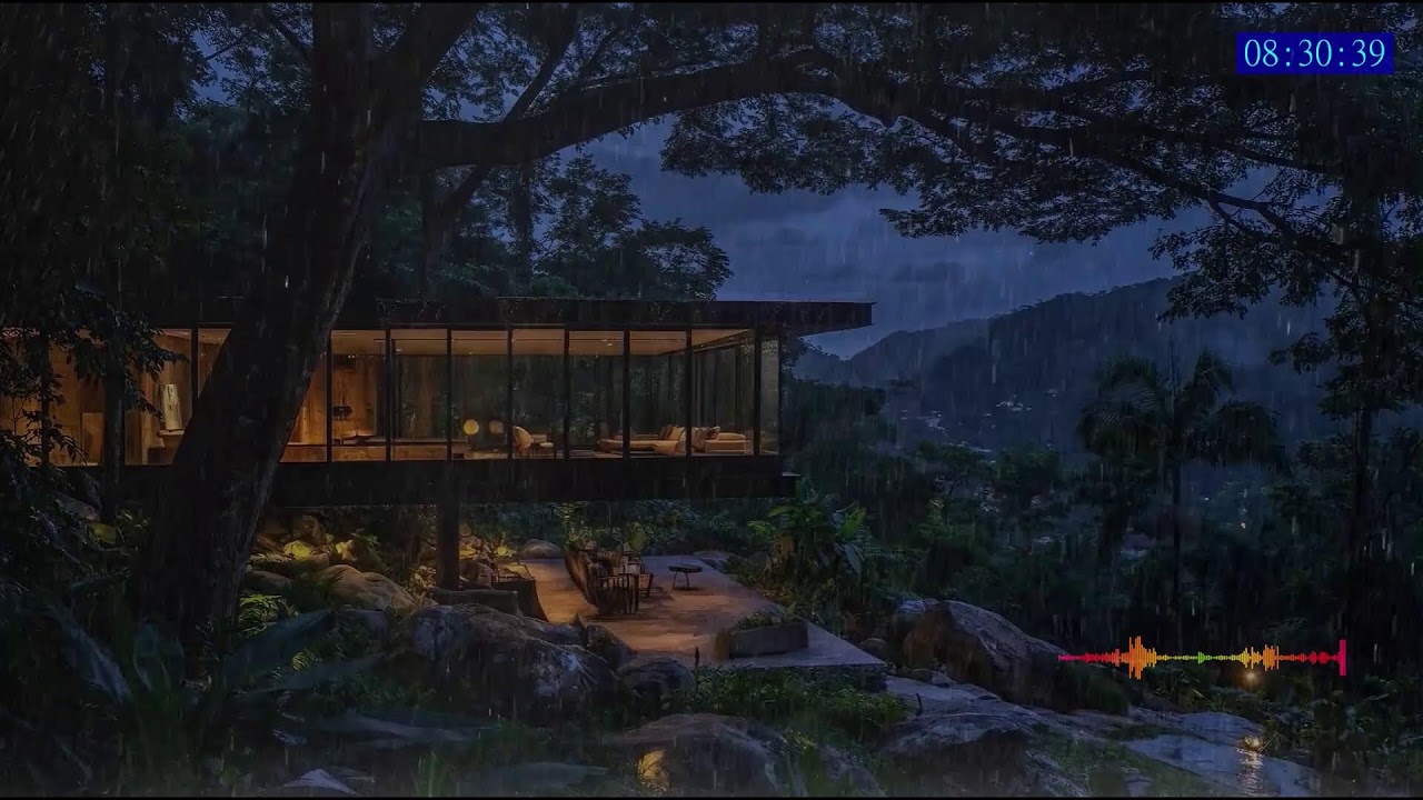 Fall into Deep Sleep with Rain and Soft Thunder