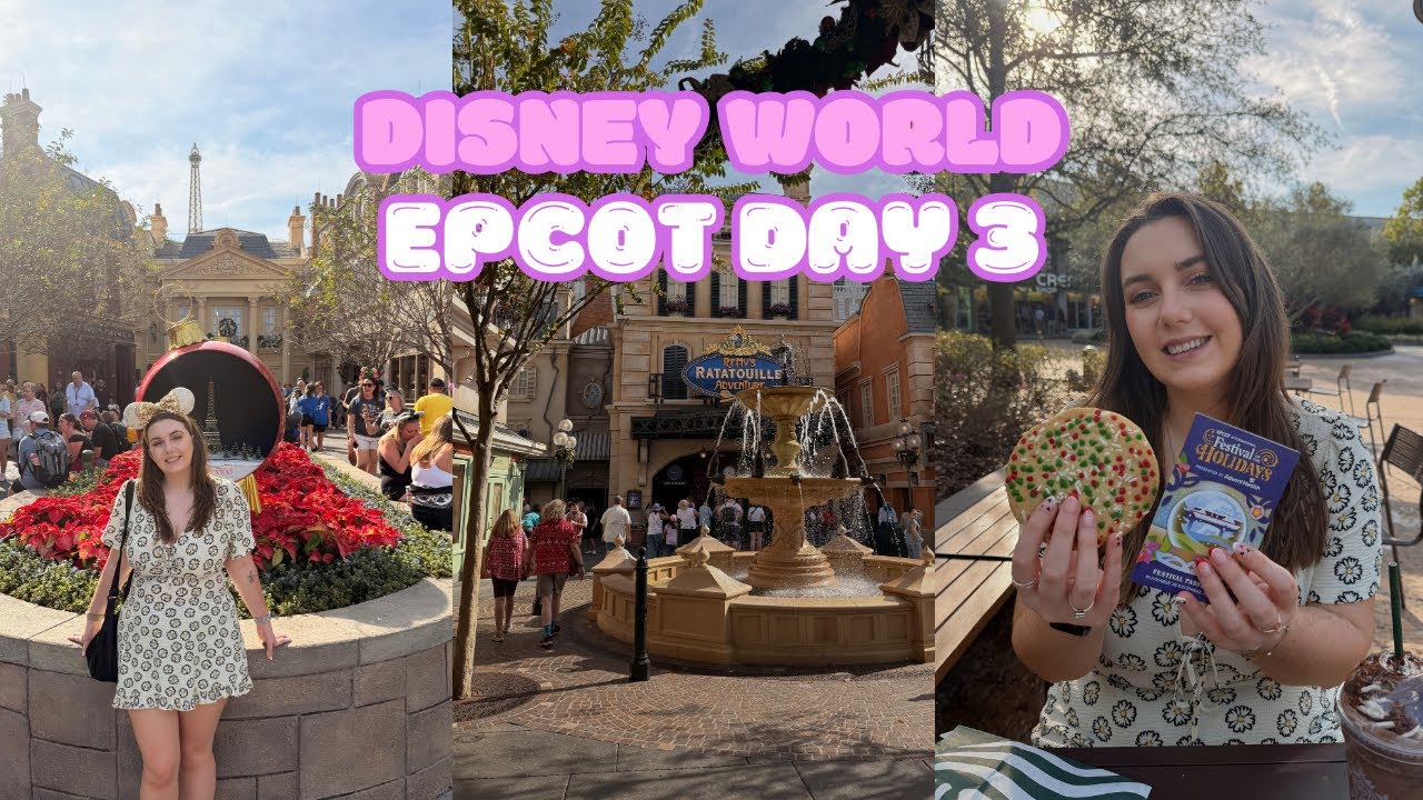 WALT DISNEY WORLD VLOG DAY 3 🌐✨| EPCOT | SNACKS | WORLD SHOWCASE AND OHANA DINNER ✨