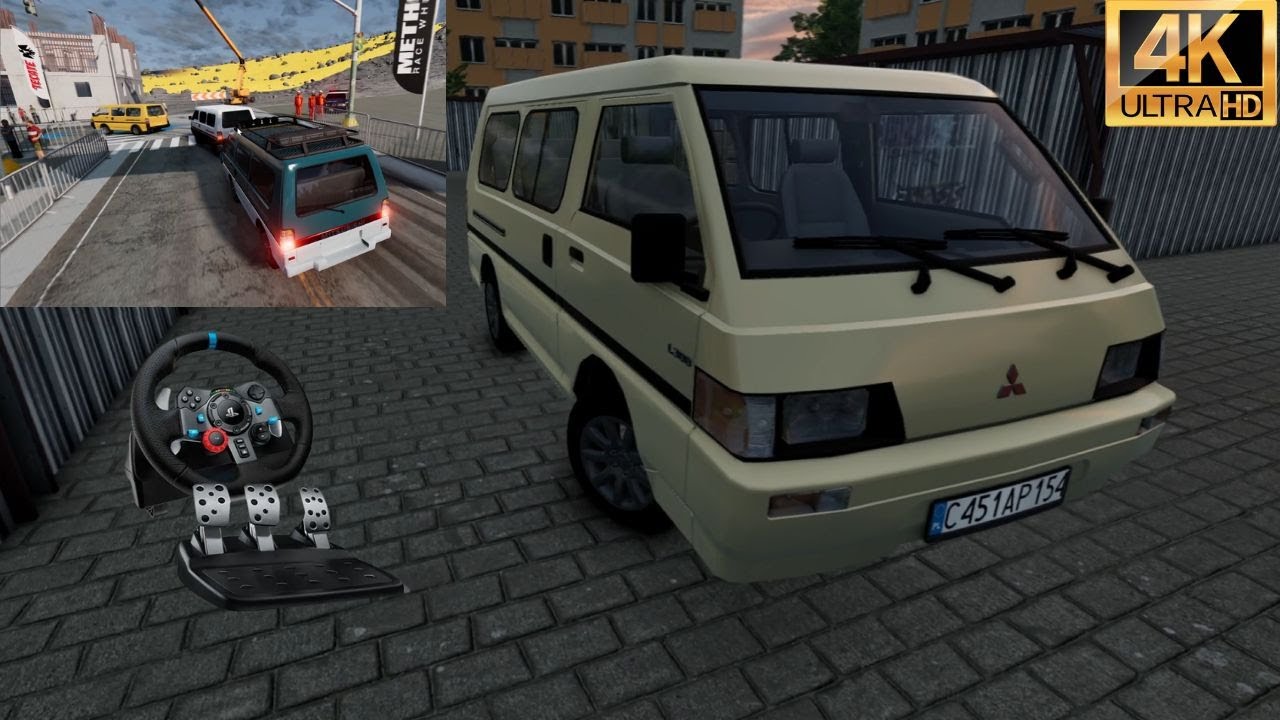 Mitsubishi Delica/L300 - BeamNG Drive - Realistic Car  | G29 gameplay