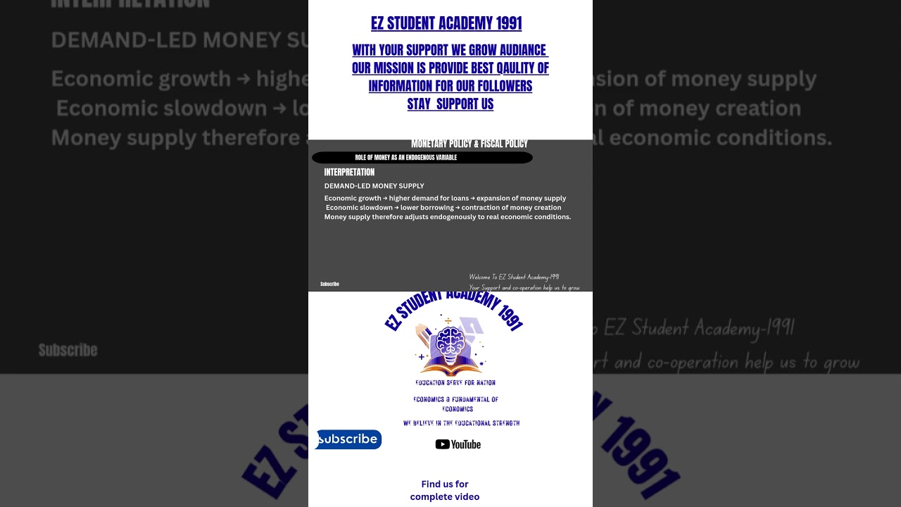 Top Economist Reveals Shocking Truth About Money as Endogenous Variable