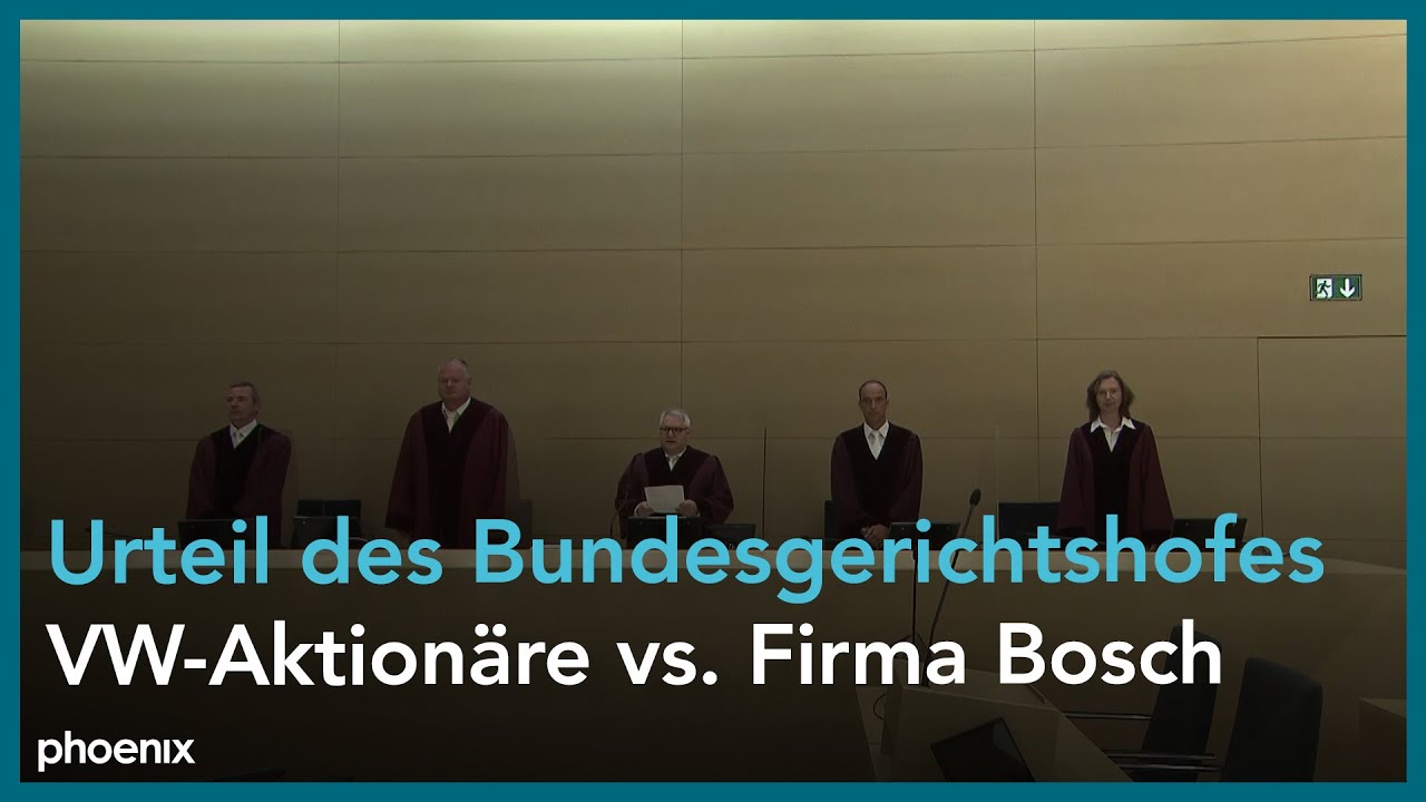 BGH-Urteil vom 20.07.21: Bosch vs. VW-Aktionäre