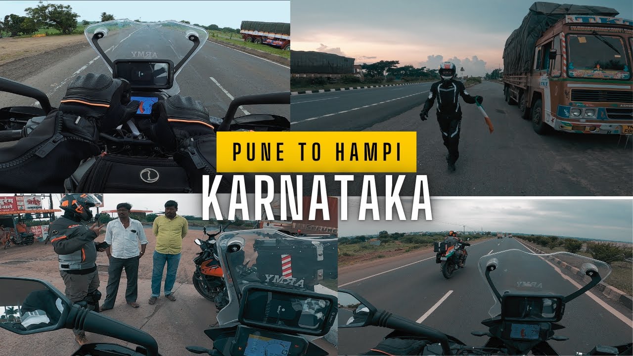 Pune to Hampi on bike | Road Trip | Independence Day Ride | Karnataka