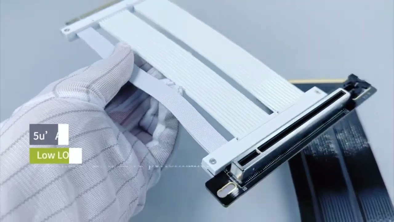 Cabo riser PCIE 5.0 de &acirc;ngulo reto &agrave; prova do futuro para GPU Gen 5