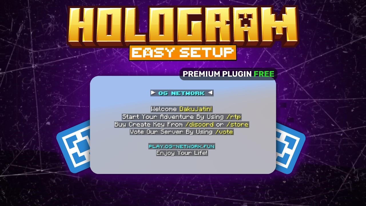 🔥 Ultimate Hologram Tutorial in 3 Minutes! | How to add Holograms in Minecraft | Fancy Hologram