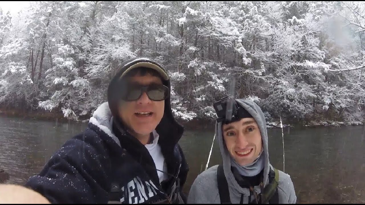 Nymphing A Snowy Penns Creek, Jan 2020