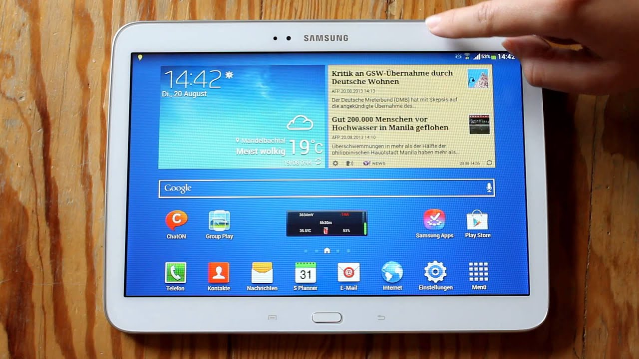 Samsung Galaxy Tab 3 10.1 Interface and Speed Demo