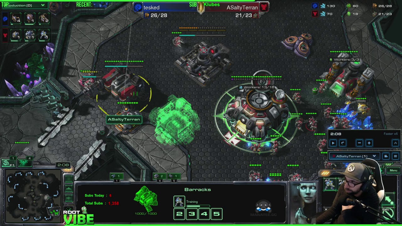 ViBE - Coaching - Diamond ZvT How to Hydra Swarmhost vs Mech