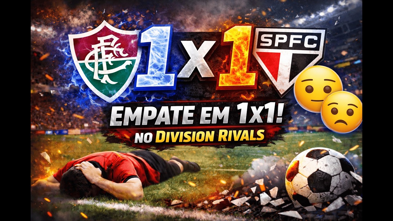 Partida equilibrada até o fim | 1x1