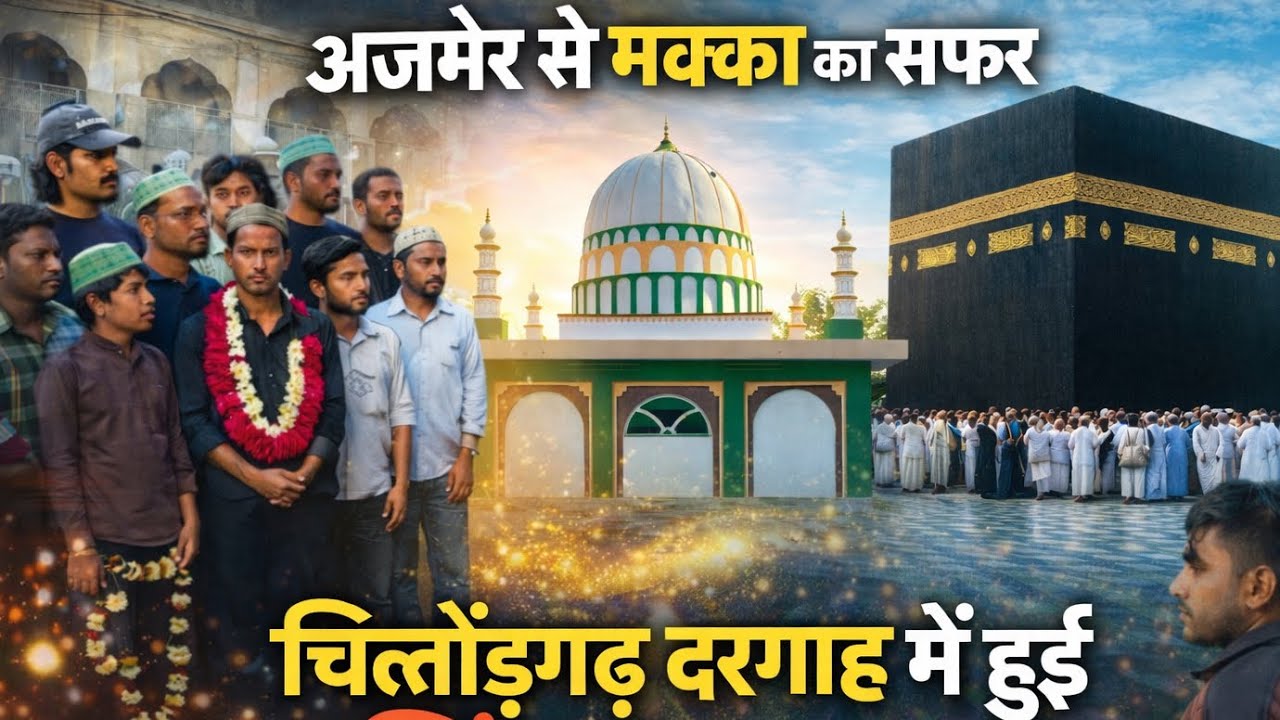India se Makkah ka safar Bhilwara￼ ki chittorgarh dargah me hue zinda karamat 😍👆🏻
