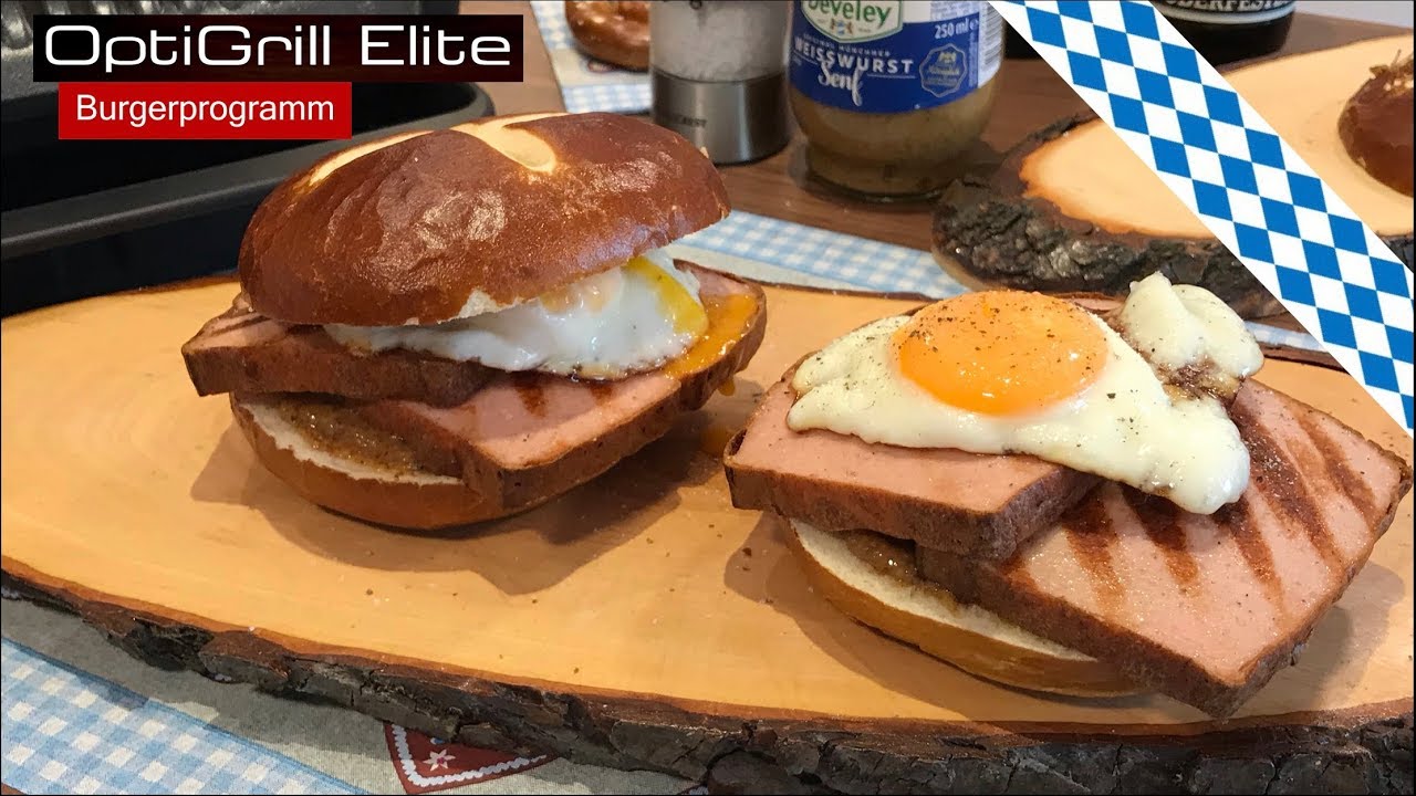 Wiesn Burger im Tefal OptiGrill Elite (GC750D)