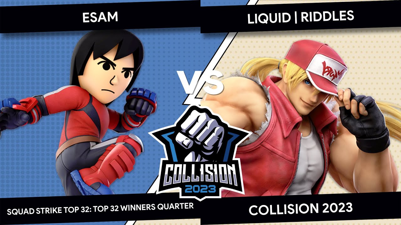 Collision 2023 - SSBU Squad Strike - Riddles (P1) VS ESAM (P2) - Top 32 - Winners Quarters