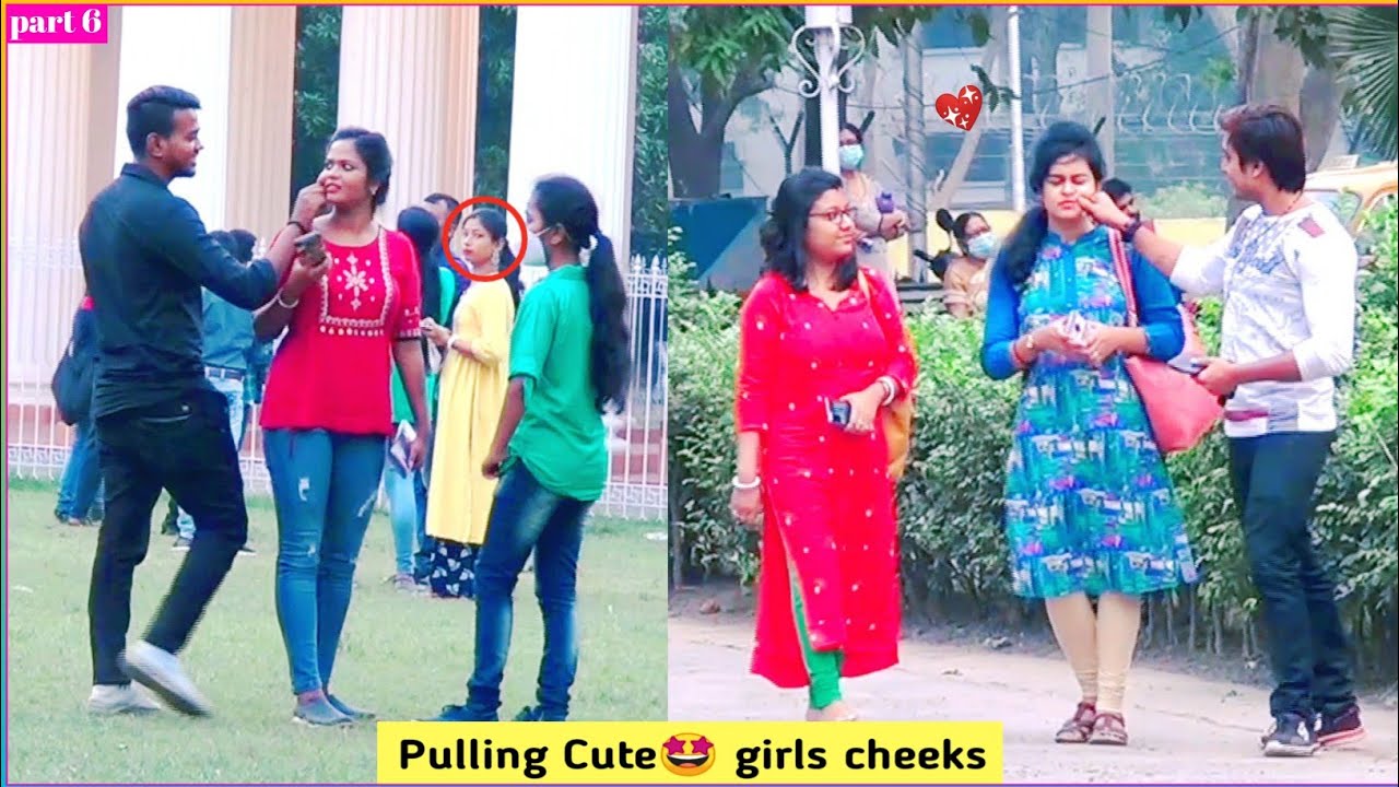 Pulling Cheeks🤩 Prank [part 6] || GULLY STAR