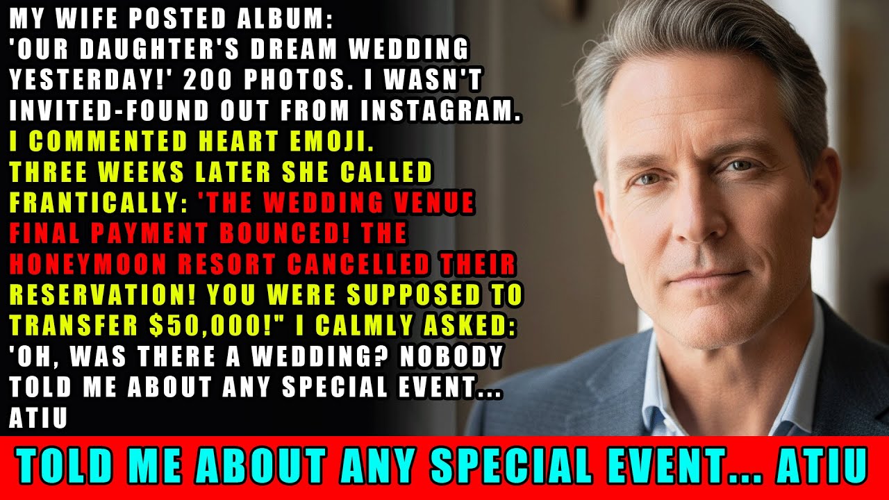 My Wife Did Everything To Exclude Me From Our Daughter’s Wedding—3 Weeks Later She Called About…