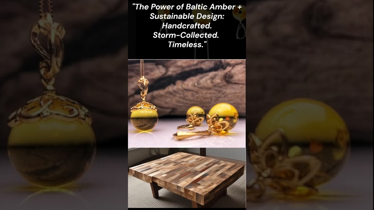 Power of Baltic Amber + Circular Furniture Design  #balticamber #circulardesign #sustainability