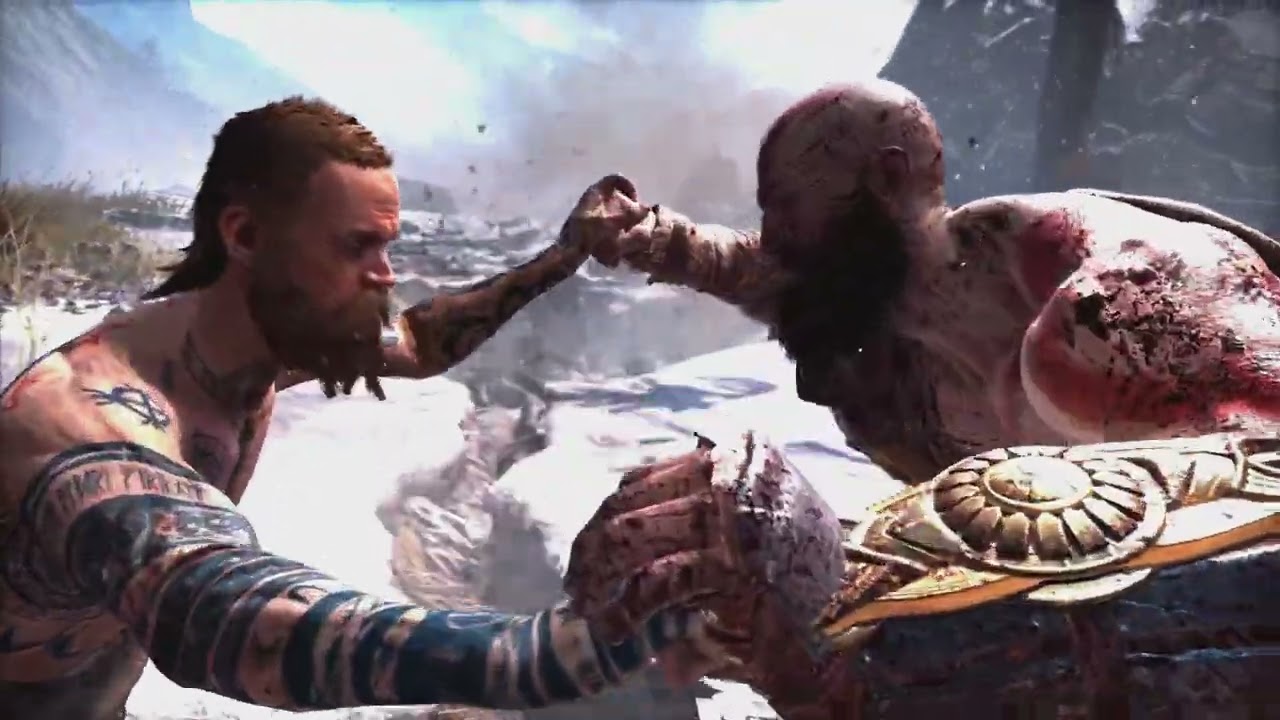 God of war | Kratos vs Tattooed Guy | Gameplay (Ps5)