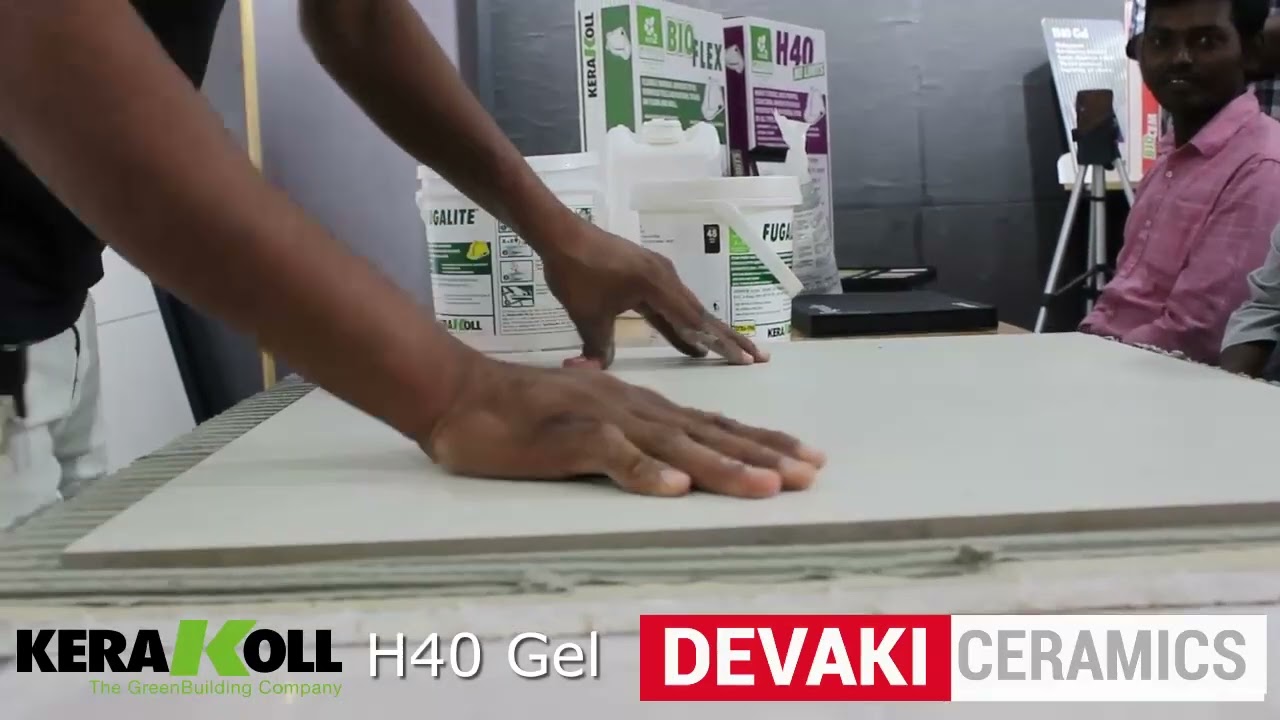 H40 Gel Demo in Tamil at Devaki Ceramics Puducherry