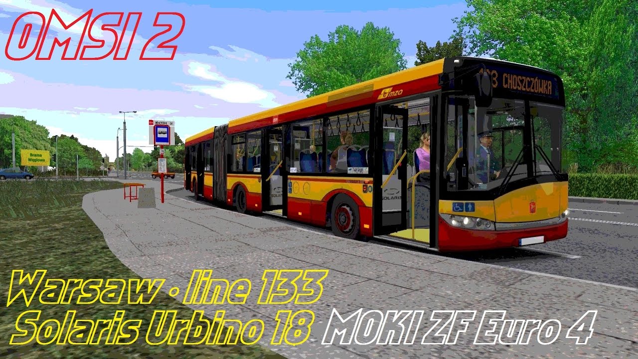 OMSI 2 • Warsaw (line 133) • Solaris Urbino 18 MOKI ZF (Euro 4)