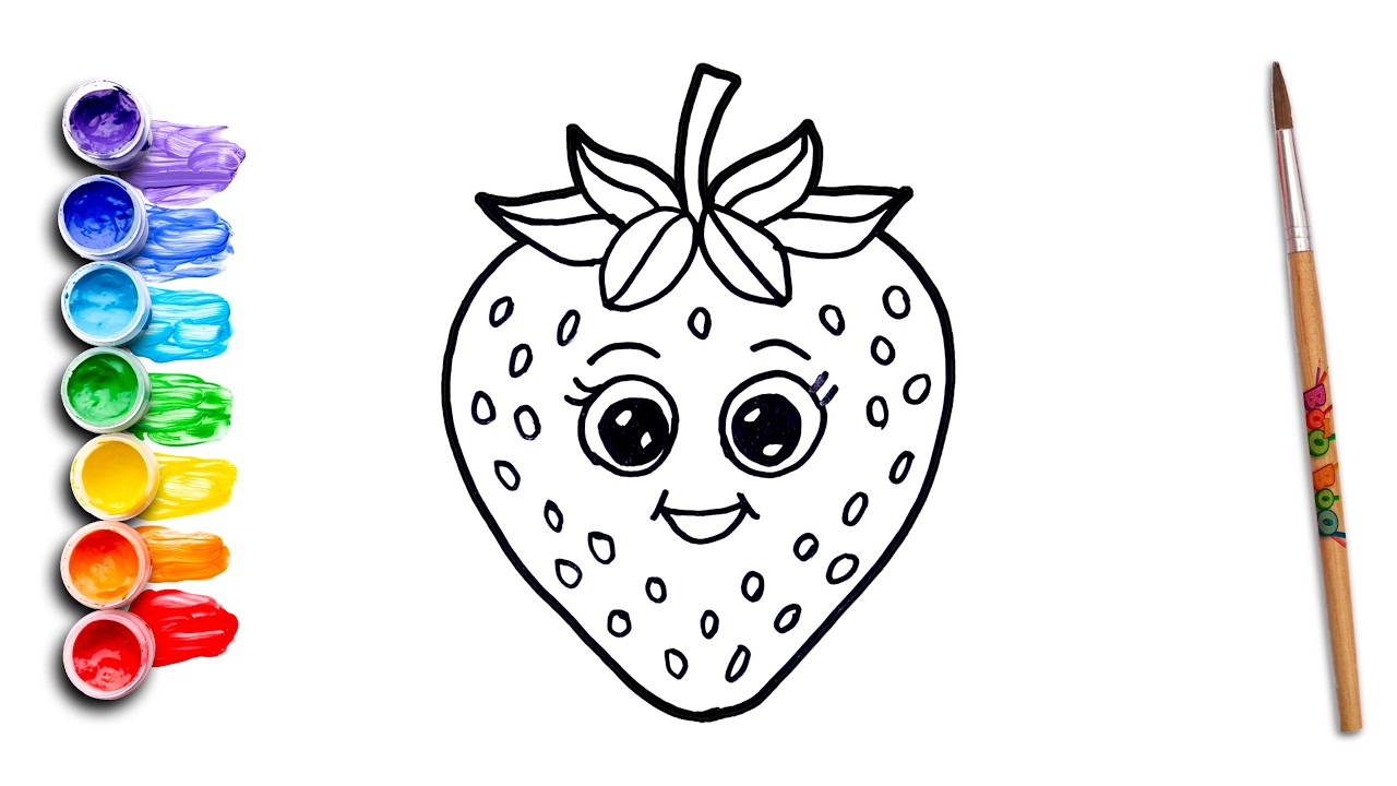 Wait… This Strawberry Comes to Life! 🍓😲 | Super Fun Drawing for Kids