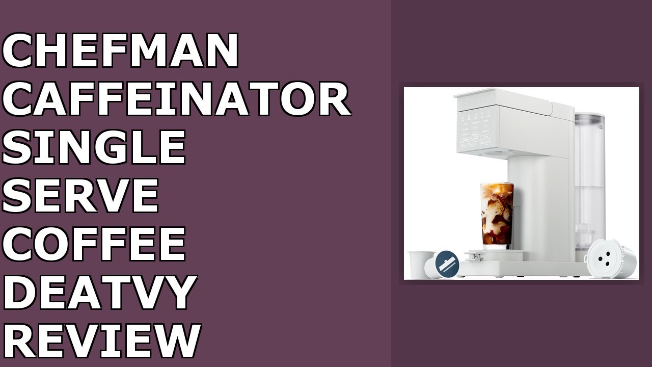 Chefman Caffeinator Single Serve Coffee Maker, Brew Kcups & Grounds, Drip Coffee Machine Review