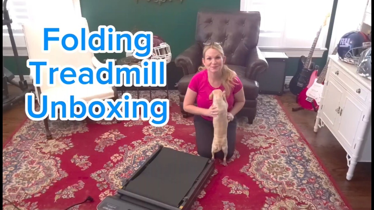 Unbox a Folding Treadmill With Me