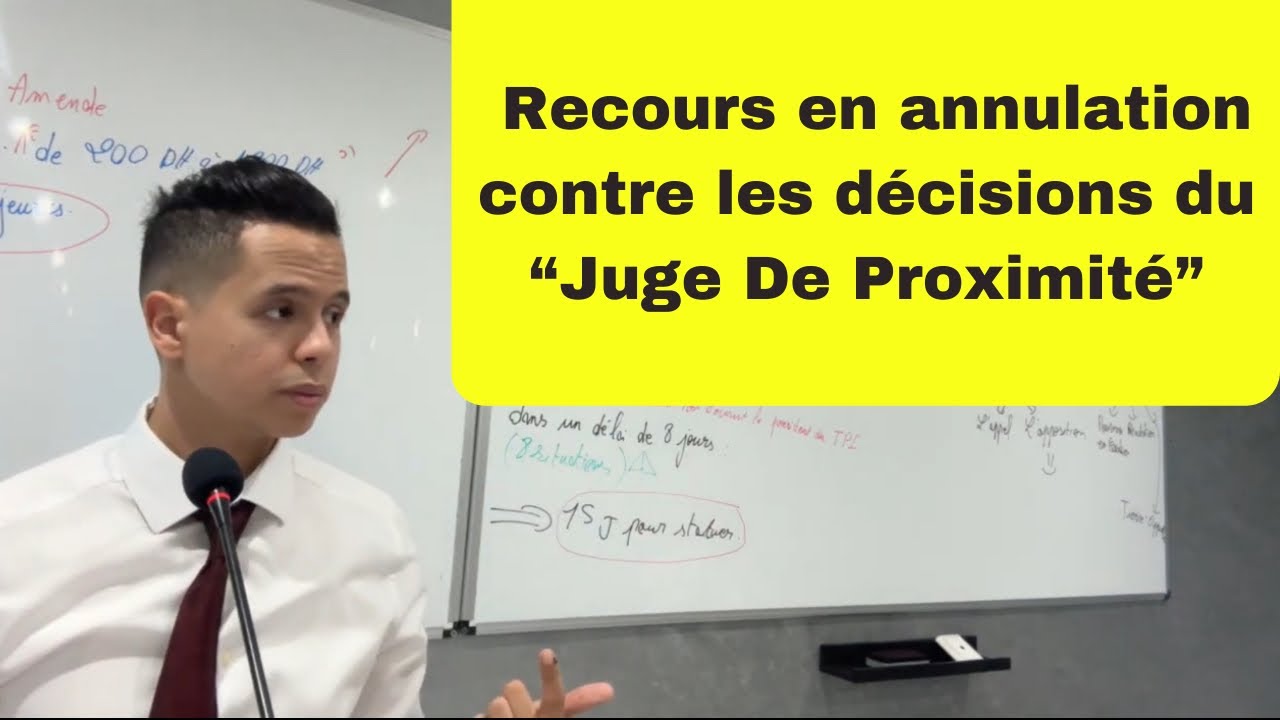 S4- Les cas de recours en annulation des décisions du juge de proximité (organisation judiciaire)