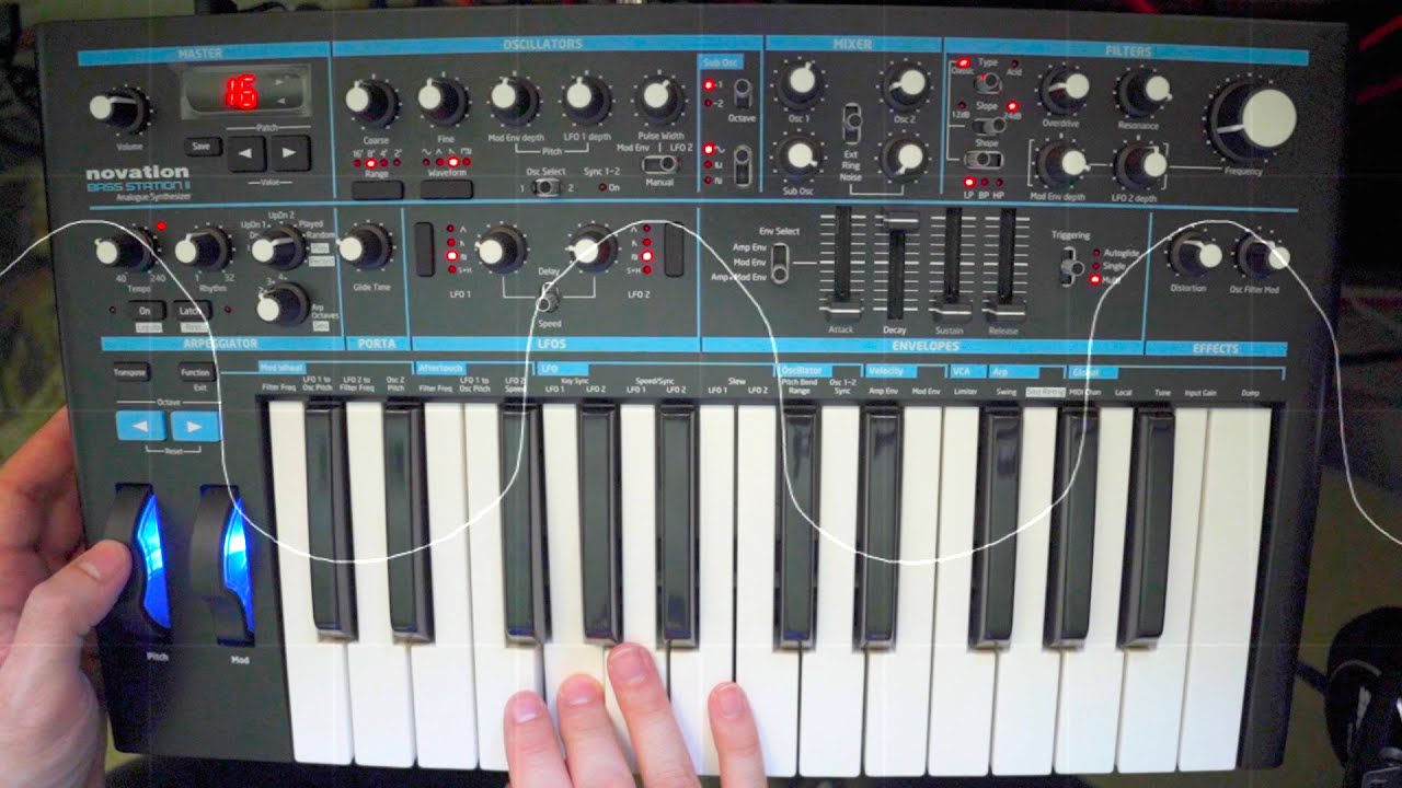 Novation Bass Station II Demo (No Talking)