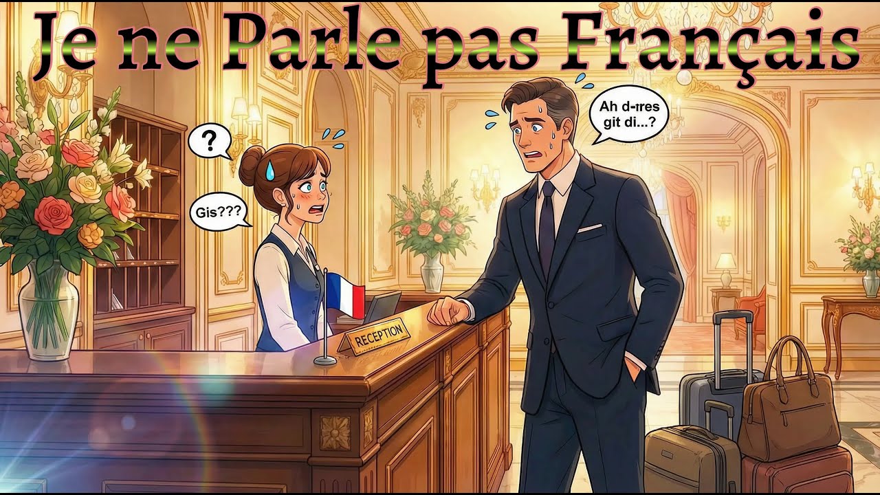 French Conversations A1 with Pierre in Paris 🇫🇷 | Easy Hotel Conversations for Beginners | Learn
