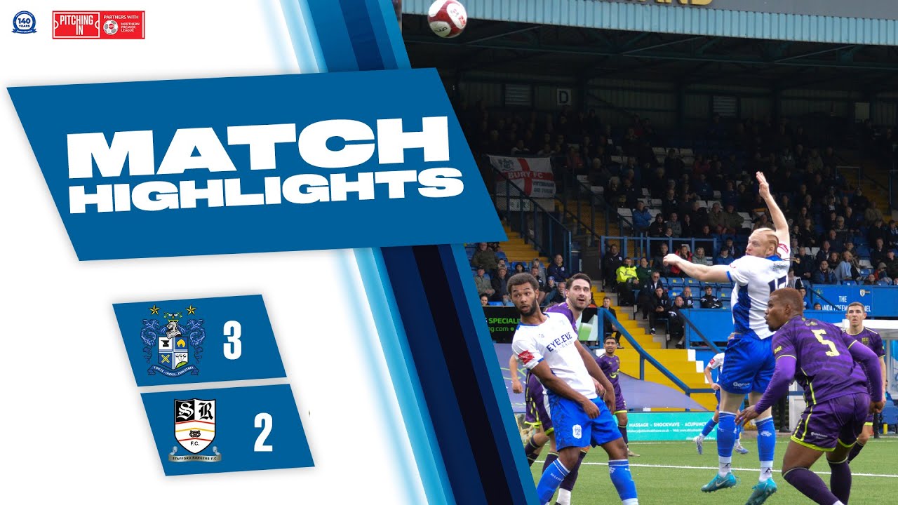VS Stafford Rangers (H) 27.09.25 | Лучшие моменты матча | Bury FC