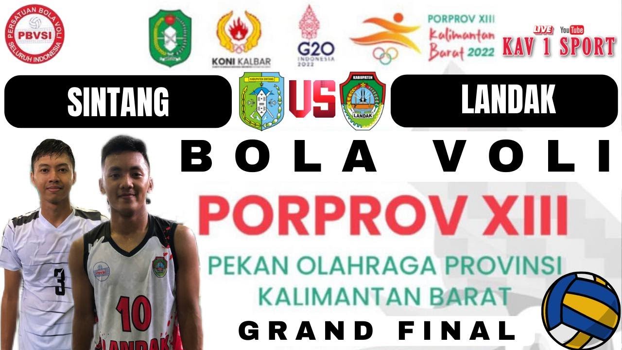 LIVE GRAND FINAL PORPROV KALBAR BOLA VOLI | KAB LANDAK vs KAB SINTANG 🏐🔥