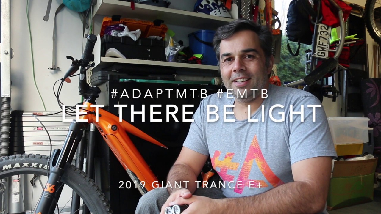 Fitting lights to a 2019 Giant Trance E+ integrated lighting system #AdaptMTB