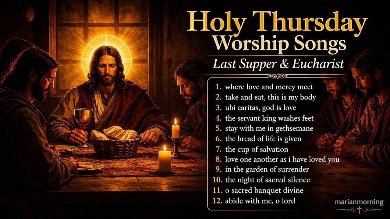Holy Thursday Worship Songs ✝️ Last Supper & Eucharist | Catholic Holy Week Reflection