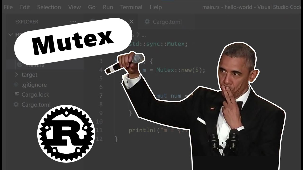 Mutex. Lock. Ark. Разделение памяти между потоками. Rust Lang