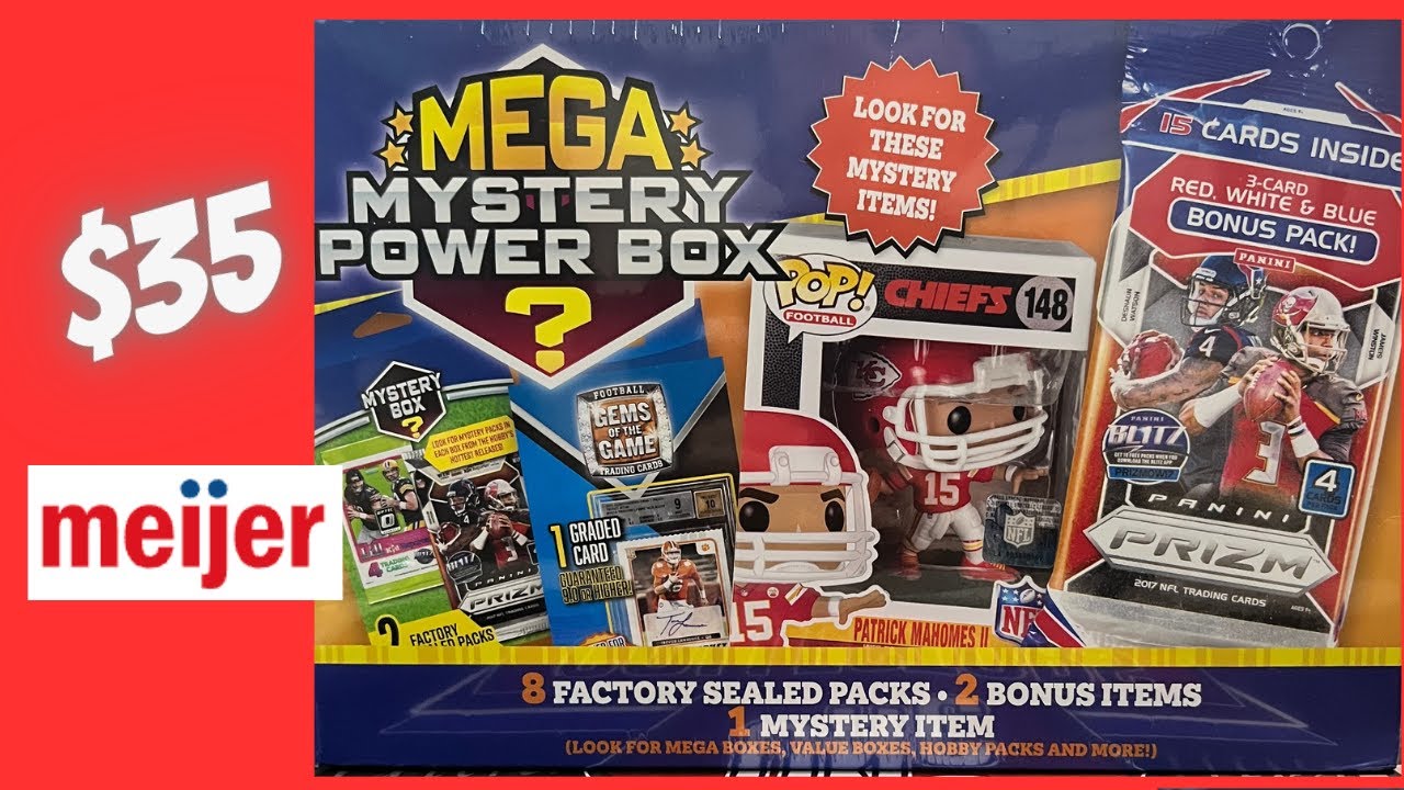 Mega Mystery Football Power Box from MJ Holding Football Card Mystery Box!