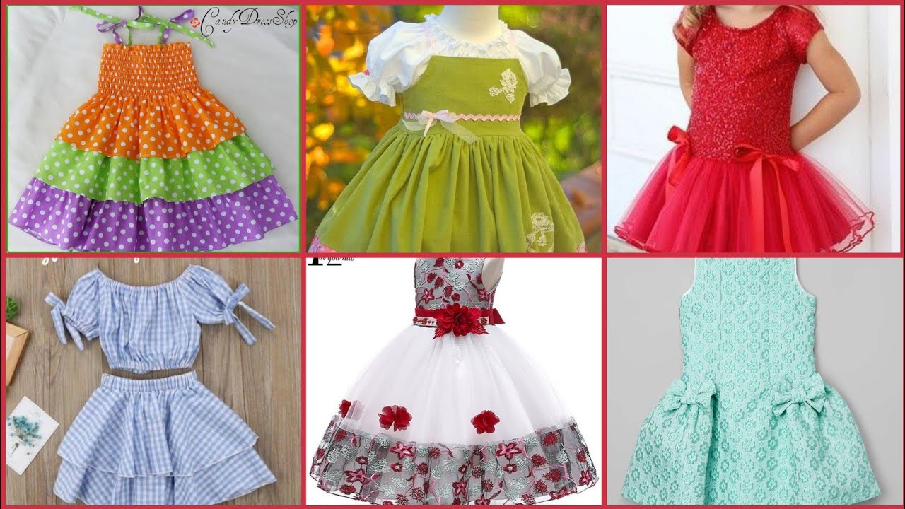 Baby Girls Multicolours Comfortable Stylish Froxks Designs Collection
