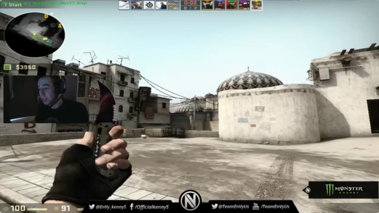 kennyS - stream facecam DE.DUST 2 - kennys smurf