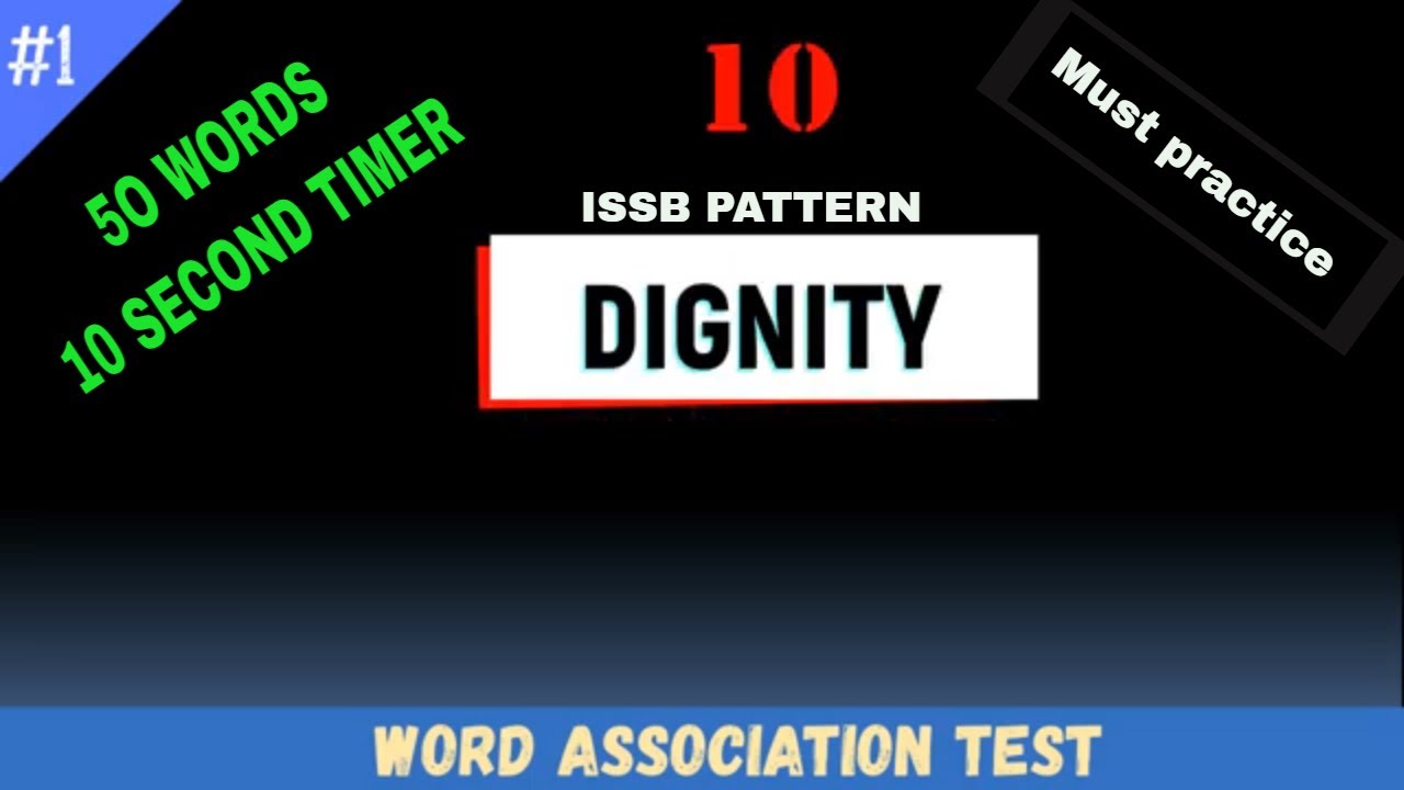 WAT | Word Association Test with 10 sec timer | Issb psychological test | Wat practice