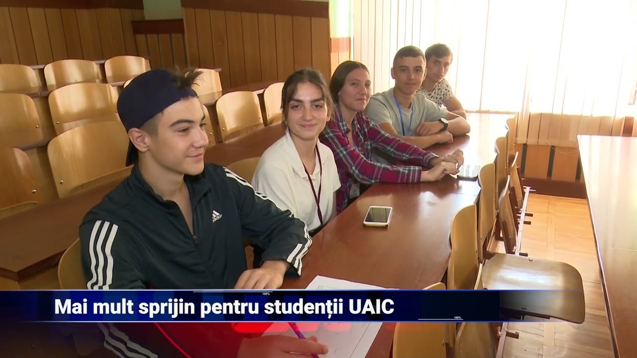 Mai mult sprijin pentru studenții UAIC