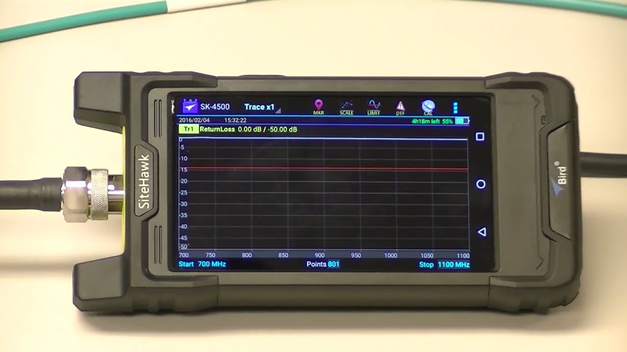 Calibration of Cable & Antenna Analyzer (Site Hawk)