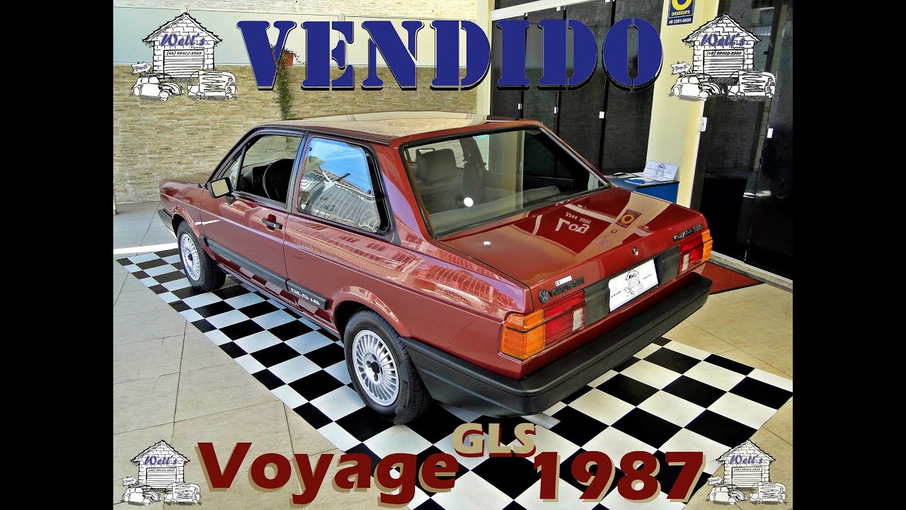 Vendido para Arujá-SP - Voyage GLS 1987