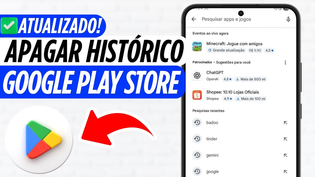 Como limpar hist&oacute;rico de pesquisa da Play Store