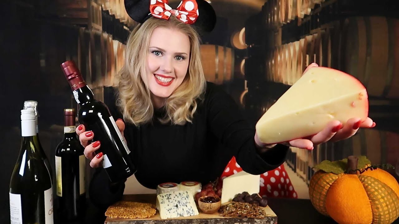 Minnie Mouse Wine 🍷Cheese 🧀 Pairing ASMR