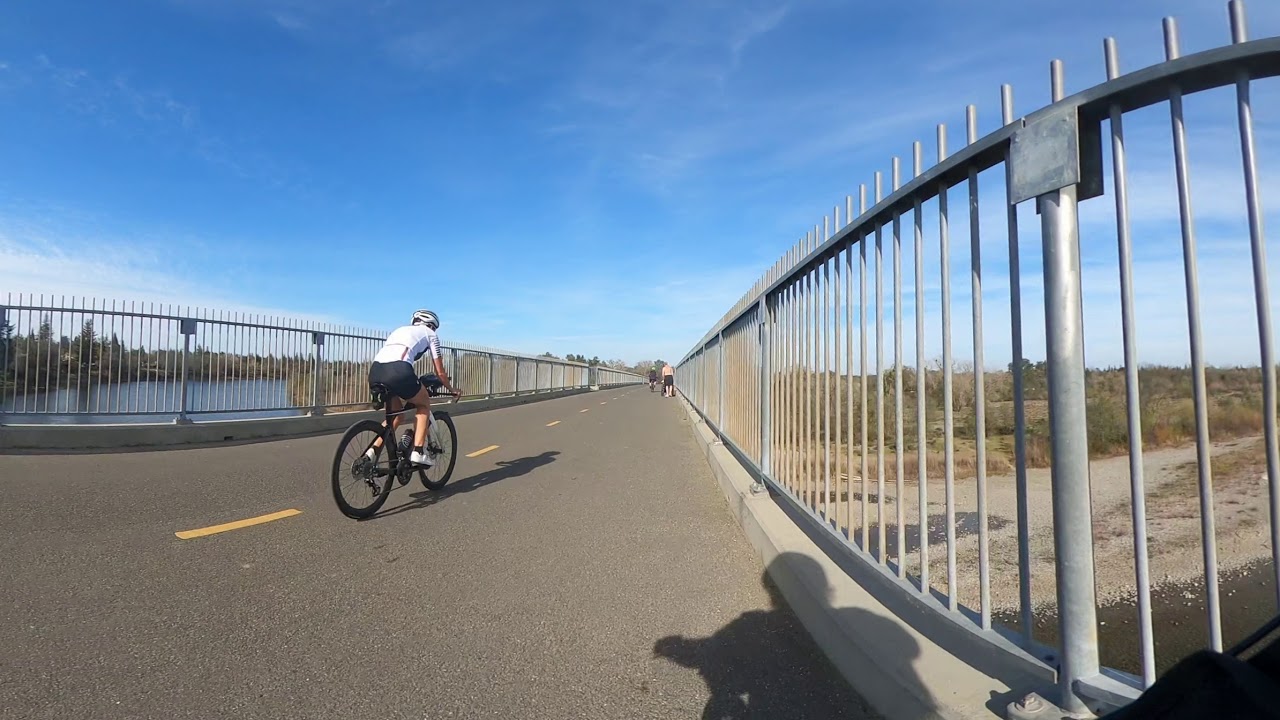360 Bike trail Bridge over the American River in Rancho Cordova California USA
