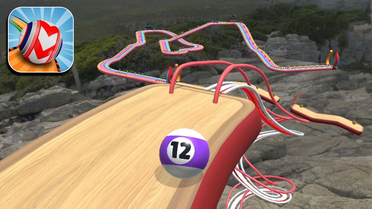 Rolling Balls 3D Sky Race Speedrun Gameplay Level 101