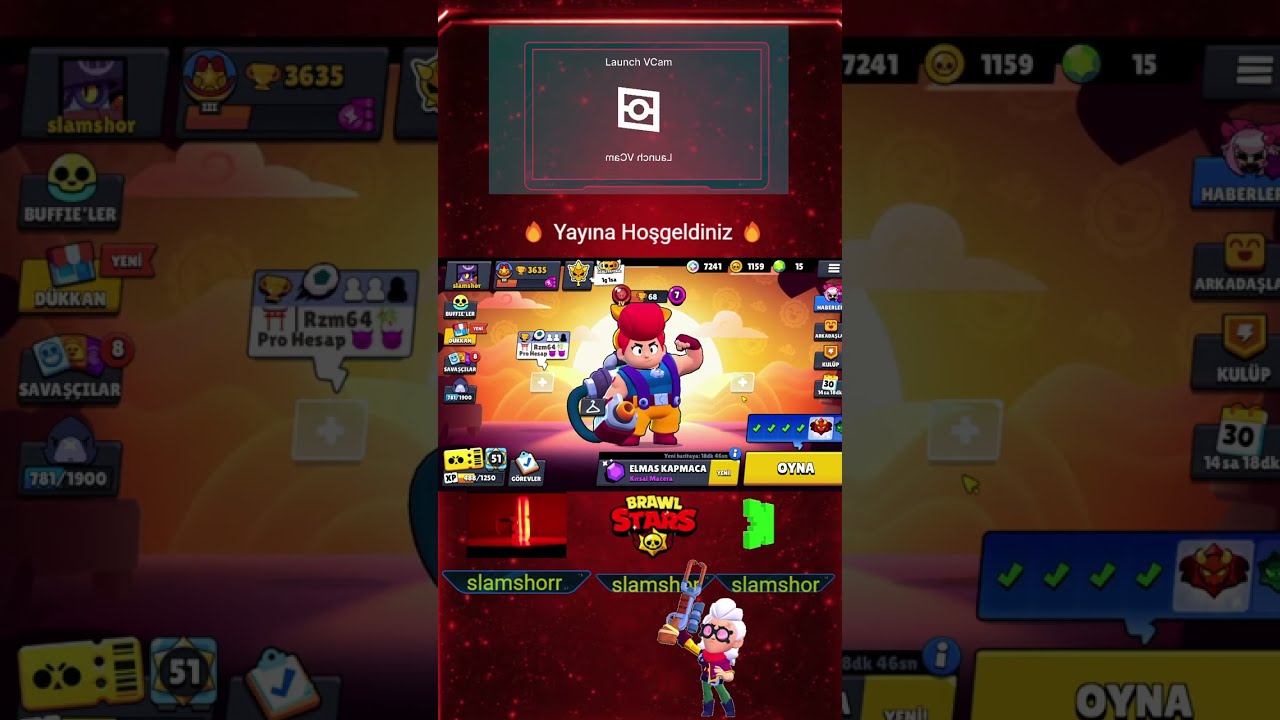 Aşamalı Kasmaya Devam ,  #brawlstars #kick ( slamshor ) #izle
