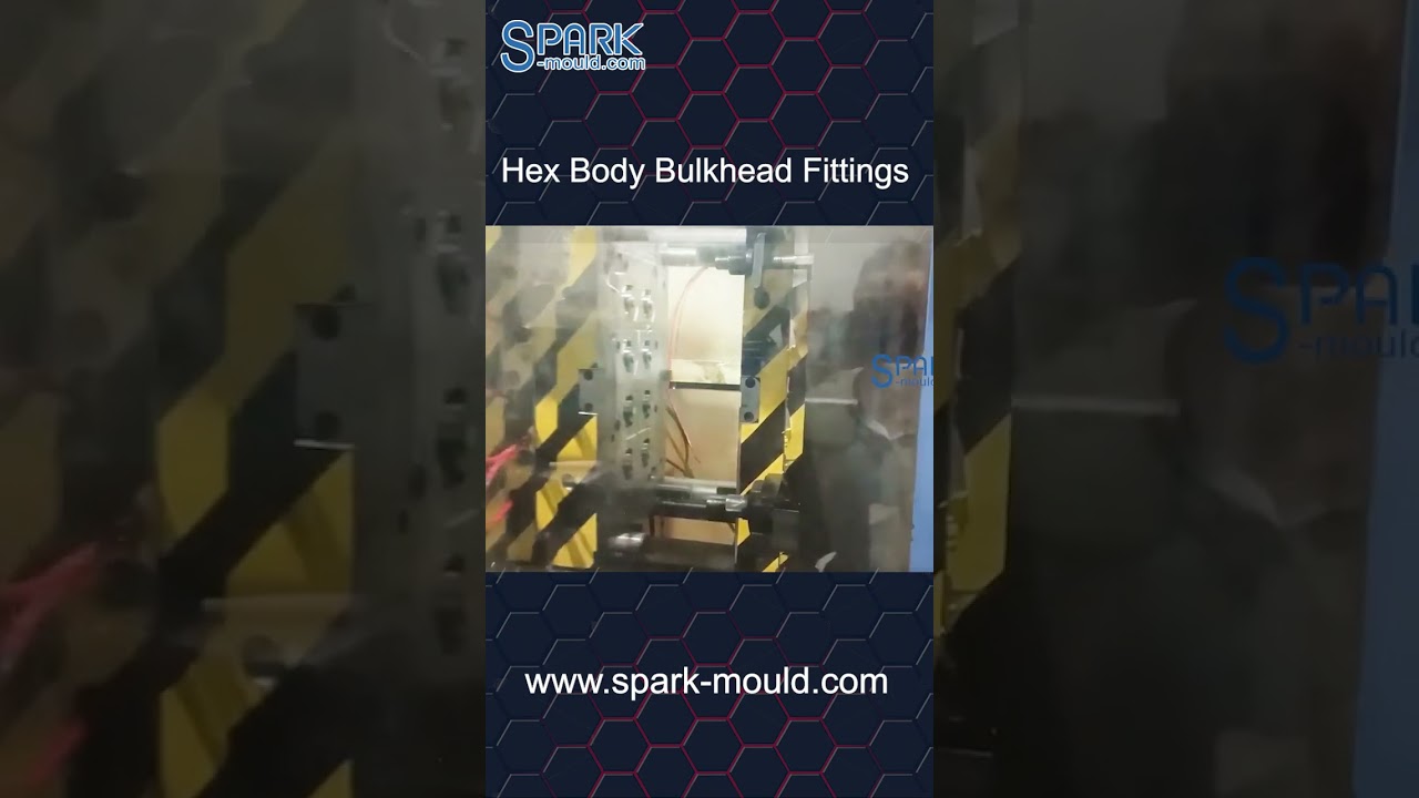 Collapsible Core Structure - Hex Body Nut Bulkhead Fittings Mold