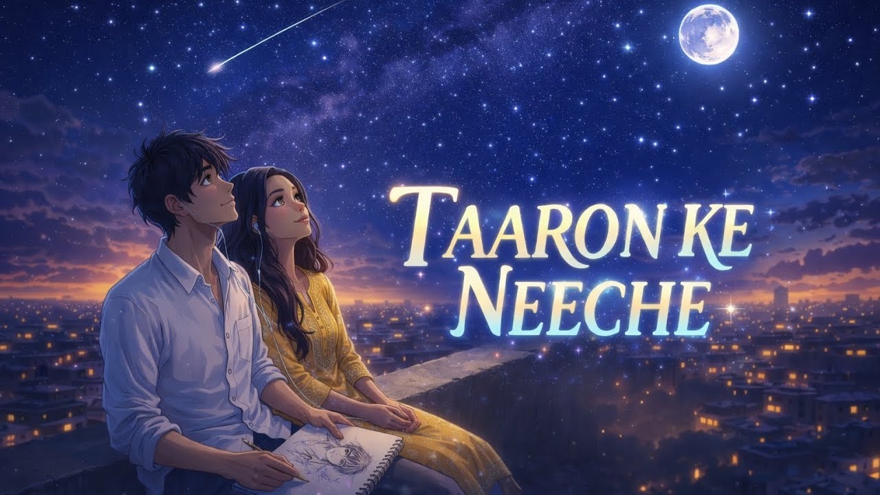 WhisperVerse.Studios- Taaron Ke Neeche  ( Official AI Music Video)