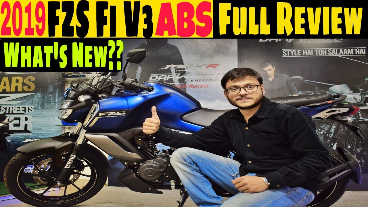 2019 FZ-S Fi V3 ABS|FULL REVIEW|BRAKING TEST|Specification|Mileage|Price|Offers|MotoMad