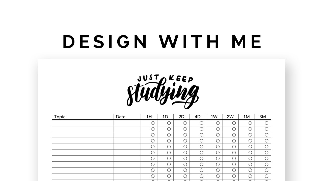 design with me ⭐ how i make printable study planners